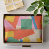 Geometrische Abstract modern patroon van 80 jaar, Tissuepapier (Geschenk)