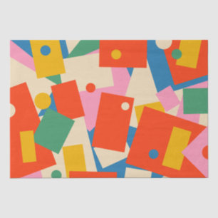 Geometrische Abstract modern patroon van 80 jaar,  Tissuepapier