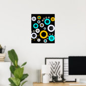 Geometrische abstract poster (Thuiskantoor)