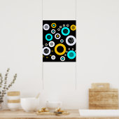 Geometrische abstract poster (Keuken)
