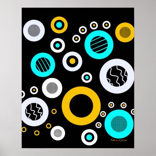 Geometrische abstract poster (Voorkant)