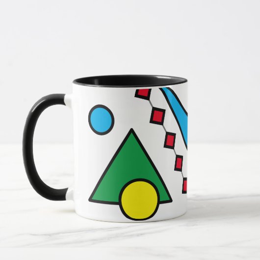 [Geometrische Abstracte #1] Koffie voor oude prima Mok (Links)