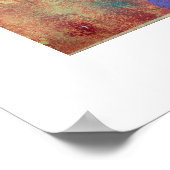 Geometrische Abstracte aardbeentonen Poster (Hoek)