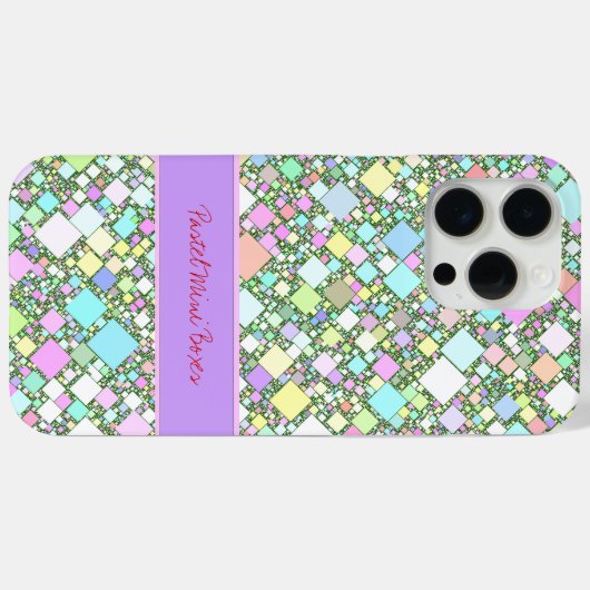 Geometrische Abstracte achtergrond van pastel-mini Case-Mate iPhone Case (Achterkant (horizontaal))