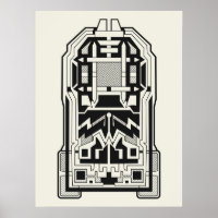 Geometrische Abstracte Architectuur Kunst in Cream