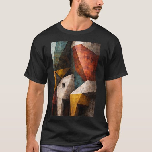 Geometrische Abstracte Architectuur Wandkunst T-shirt (Voorkant)