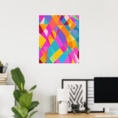 Geometrische Abstracte Art AI Art Poster (Thuiskantoor)