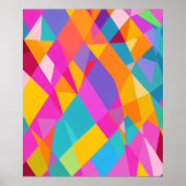 Geometrische Abstracte Art AI Art Poster (Voorkant)