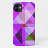Geometrische Abstracte Art Lavendel Paarse Case-Mate iPhone Case (Achterkant)