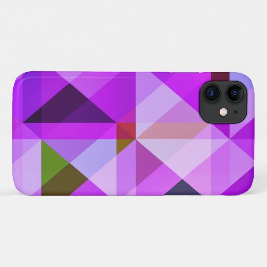 Geometrische Abstracte Art Lavendel Paarse Case-Mate iPhone Case (Achterkant (horizontaal))