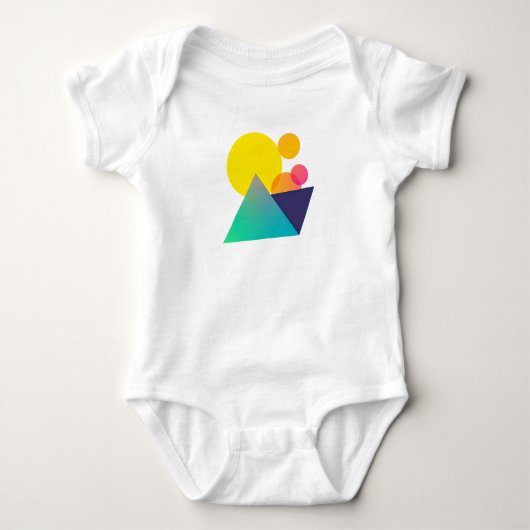Geometrische Abstracte Baby Tshirt (Voorkant)
