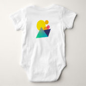 Geometrische Abstracte Baby Tshirt (Achterkant)