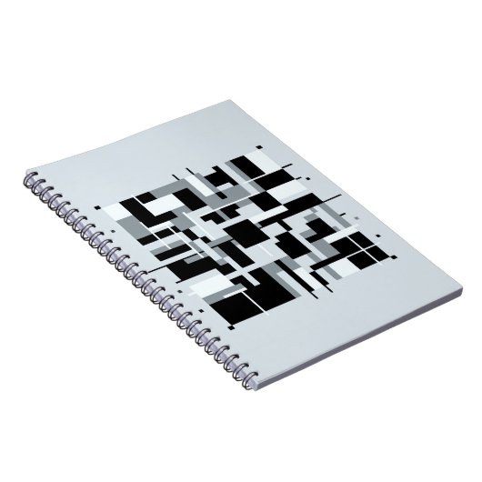 Geometrische Abstracte blokken Notitieboek (Rechterzijde)