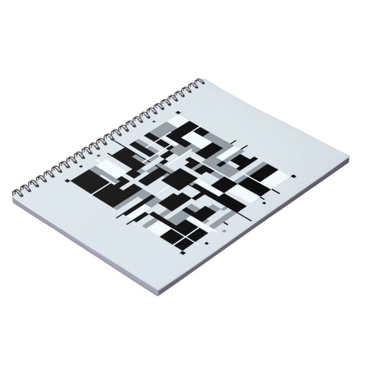 Geometrische Abstracte blokken Notitieboek (Linkerzijde)