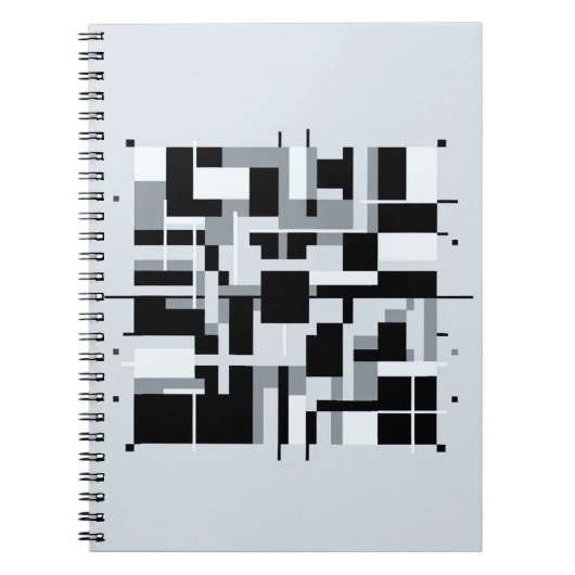 Geometrische Abstracte blokken Notitieboek (Voorkant)