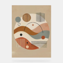 Geometrische Abstracte Boho Art Print
