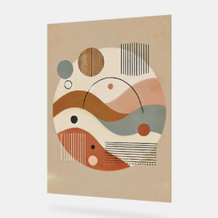 Geometrische Abstracte Boho Art Print Acryl Bord