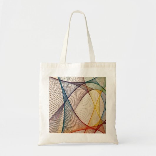 Geometrische Abstracte Canvas Tas (Voorkant)