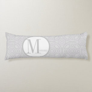 Geometrische Abstracte cirkel verbindt grijze mama Lichaamskussen