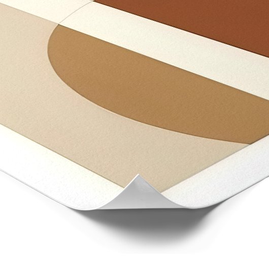 Geometrische Abstracte cirkels en lijnen muurkunst Poster (Hoek)