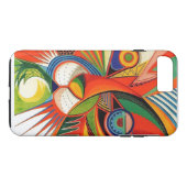 Geometrische Abstracte dieren Art iPhone 7 hoesje  (Achterkant (Horizontaal))
