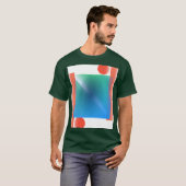GEOMETRISCHE ABSTRACTE DIGITALE KUNST T-SHIRT (Voorkant volledig)