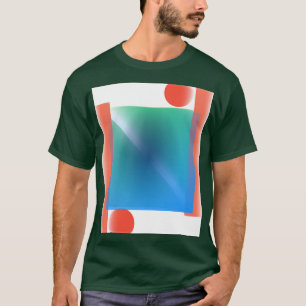 GEOMETRISCHE ABSTRACTE DIGITALE KUNST T-SHIRT