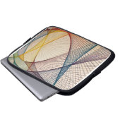 Geometrische Abstracte elektronicatas Laptop Sleeve (Voorkant onderkant)