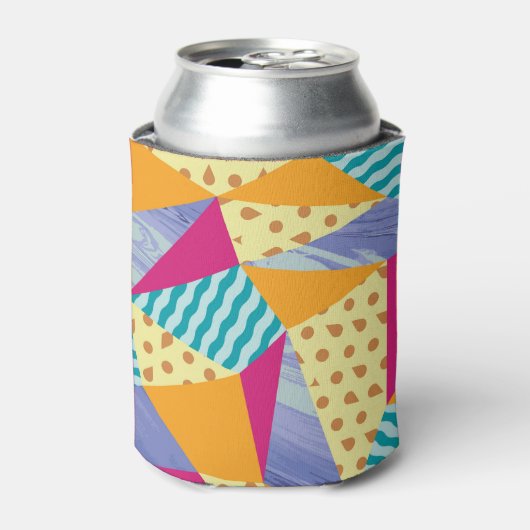 Geometrische, abstracte elementen: decoratief naad blikjeskoeler (Blikje Voorkant)