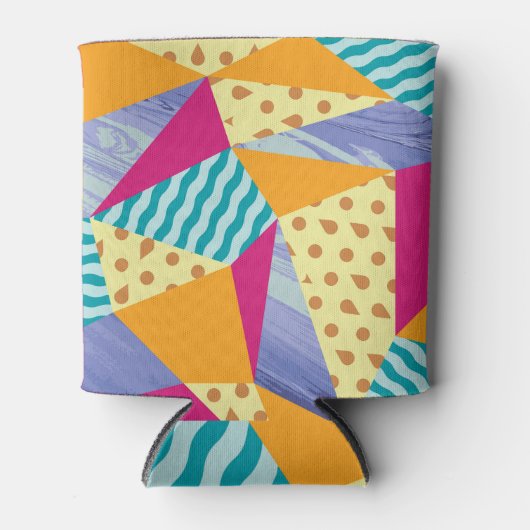 Geometrische, abstracte elementen: decoratief naad blikjeskoeler (Voorkant)