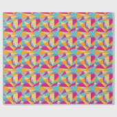 Geometrische, abstracte elementen: decoratief naad cadeaupapier (Vlak)