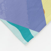 Geometrische, abstracte elementen: decoratief naad fleece deken (Hoek)