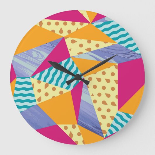 Geometrische, abstracte elementen: decoratief naad grote klok (Voorkant)