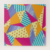 Geometrische, abstracte elementen: decoratief naad legpuzzel (Horizontaal)