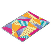 Geometrische, abstracte elementen: decoratief naad notitieboek (Linkerzijde)