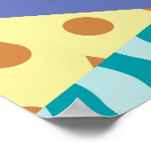 Geometrische, abstracte elementen: decoratief naad poster (Hoek)