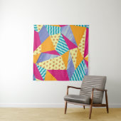 Geometrische, abstracte elementen: decoratief naad wandkleed (In Situ (horizontaal))