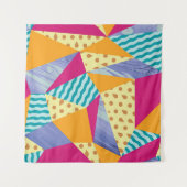 Geometrische, abstracte elementen: decoratief naad wandkleed (Voorkant)