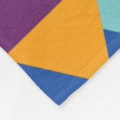 Geometrische, abstracte elementen, patroon. fleece deken (Hoek)