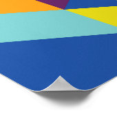 Geometrische, abstracte elementen, patroon. poster (Hoek)