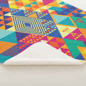 Geometrische, abstracte elementen, patroon. sherpa deken (3/4)