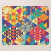 Geometrische, abstracte elementen, patroon. sherpa deken (Voorkant (horizontaal))