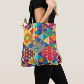 Geometrische, abstracte elementen,  patroon. tote bag (Dichtbij)