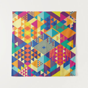 Geometrische, abstracte elementen,  patroon. wandkleed