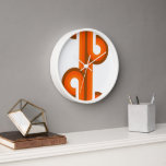 Geometrische Abstracte golfstrepen Fusion kunstpat<br><div class="desc">Mooie hedendaagse teratheercirkels vormen een kunstpatroon met oranje, donkergeel en bruin gekleurde geometrische krulcirkels. Een elegant, stijlvol en eclectisch minimalistisch ontwerp voor de artistieke interieurontwerper, de artistieke decorator van het interieur, de populaire heuptrendsetter, de retro-kunststijl of de abstracte digitale geometrische motief minnaar. Pas dit ontwerp aan met uw interieurkleuren en...</div>