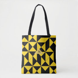 Geometrische Abstracte goudkleurdriehoeken Tote Bag