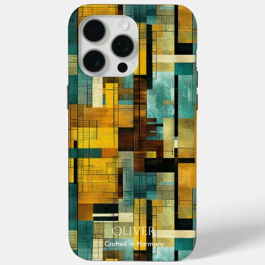 Geometrische Abstracte Harmonie - Aardse Sophistic Case-Mate iPhone Case (Achterkant)