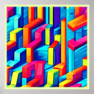 geometrische Abstracte harmonie Poster