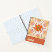 Geometrische abstracte hedendaagse kleurrijke spir notitieboek (Binnen)