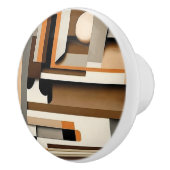 Geometrische Abstracte keramische knop (Rechts)